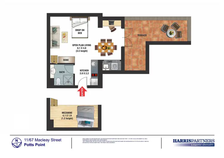 Floorplan of Homely unit listing, 11/67 Macleay Street, Potts Point NSW 2011