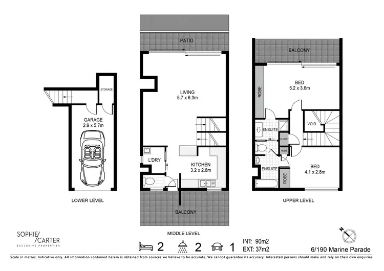 Floorplan of Homely unit listing, 6/190 Marine Parade, Rainbow Bay QLD 4225
