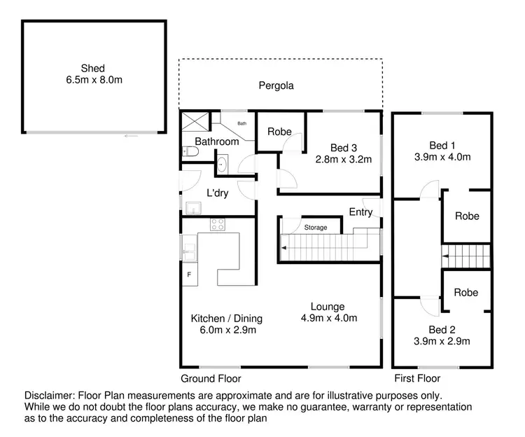 Floorplan of Homely house listing, 135 Williams Road, Millicent SA 5280