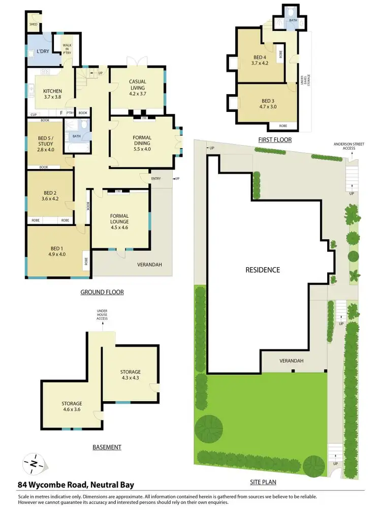 Floorplan of Homely house listing, 84 Wycombe Road, Neutral Bay NSW 2089