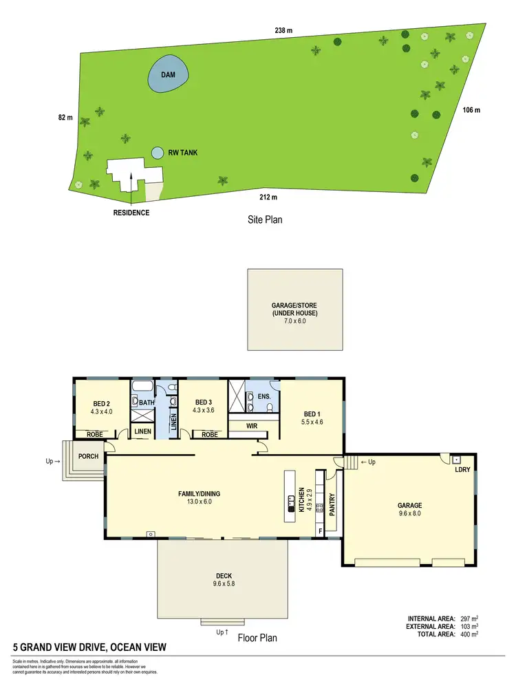 Floorplan of Homely house listing, 5 Grand View Drive, Ocean View QLD 4521