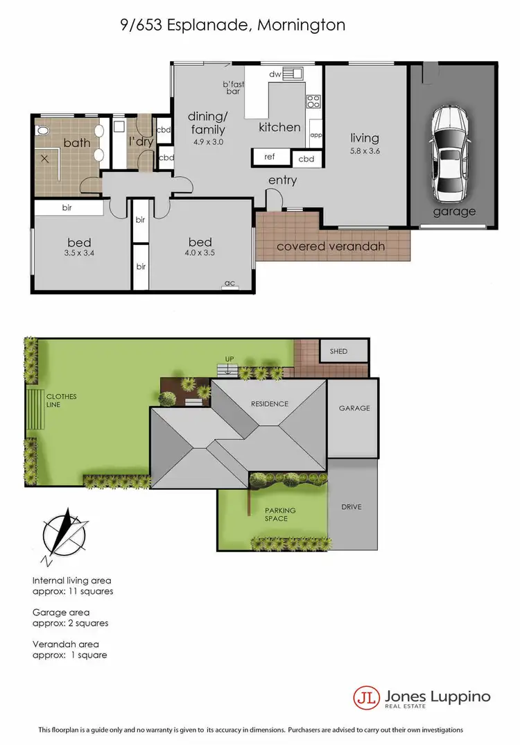 Floorplan of Homely unit listing, 9/653 Esplanade, Mornington VIC 3931
