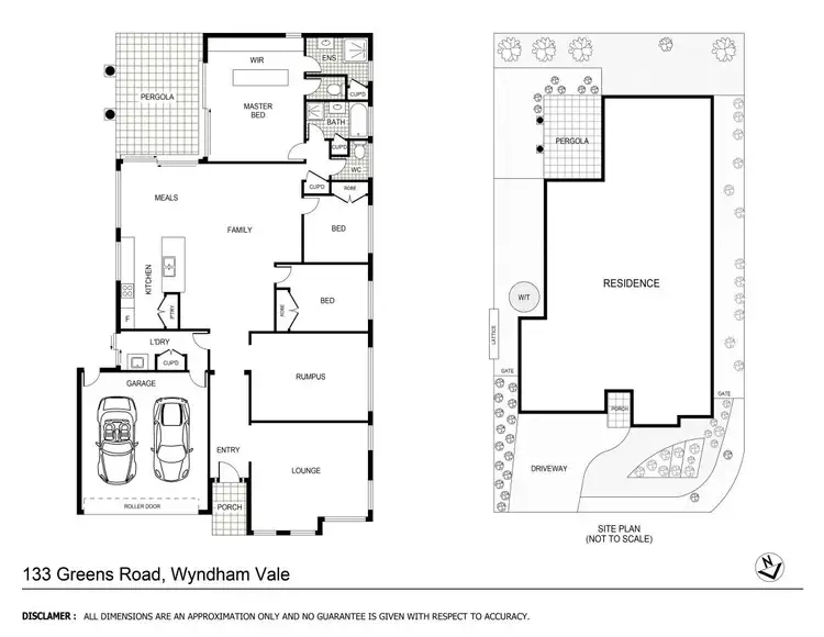 Floorplan of Homely house listing, 133 Greens Road, Wyndham Vale VIC 3024