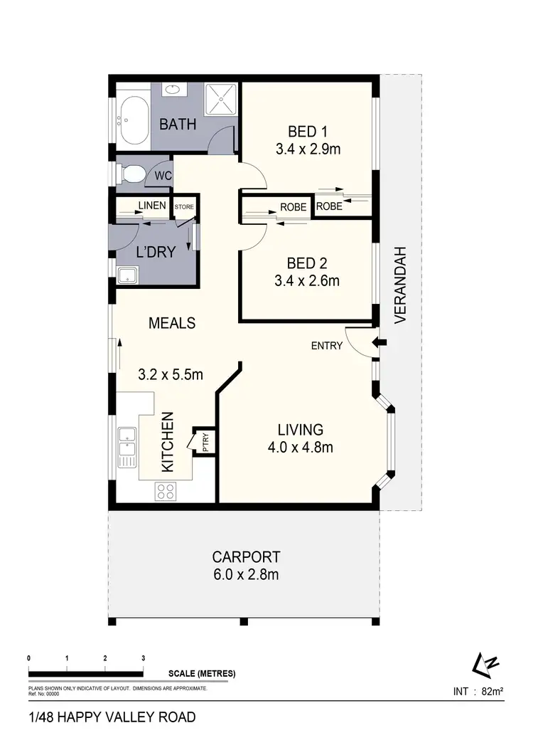 Floorplan of Homely house listing, 1/48 Happy Valley Road, Ironbark VIC 3550