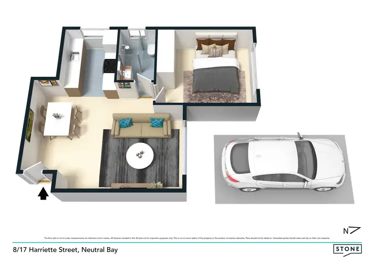 Floorplan of Homely apartment listing, 8/17 Harriette Street, Neutral Bay NSW 2089