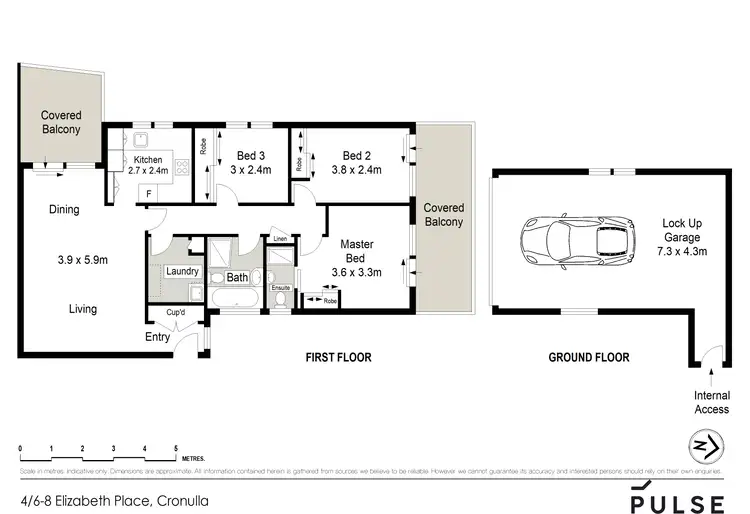 Floorplan of Homely apartment listing, 4/6-8 Elizabeth Place, Cronulla NSW 2230