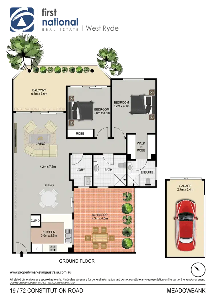 Floorplan of Homely apartment listing, 19/72-78 Constitution Road, Meadowbank NSW 2114