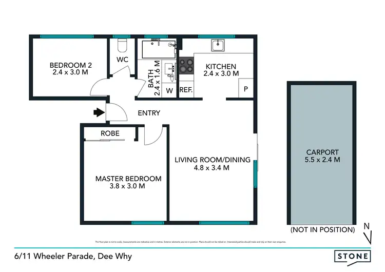 Floorplan of Homely apartment listing, 6/11 Wheeler Parade, Dee Why NSW 2099
