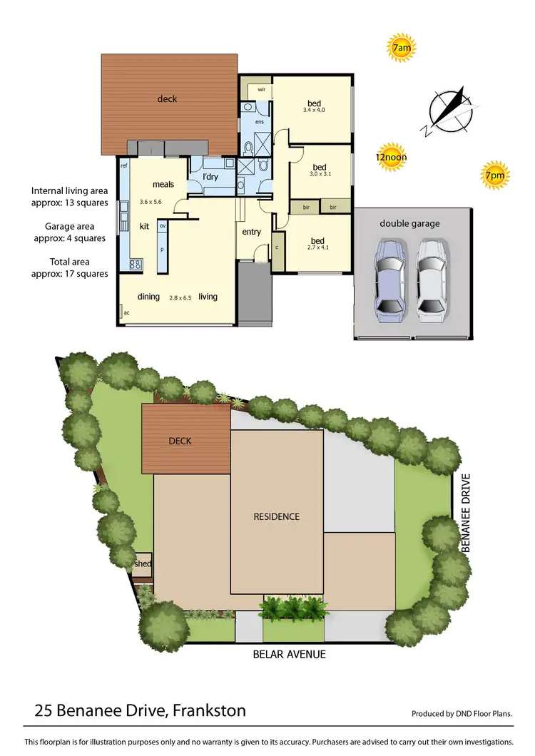 Floorplan of Homely house listing, 25 Benanee Drive, Frankston VIC 3199