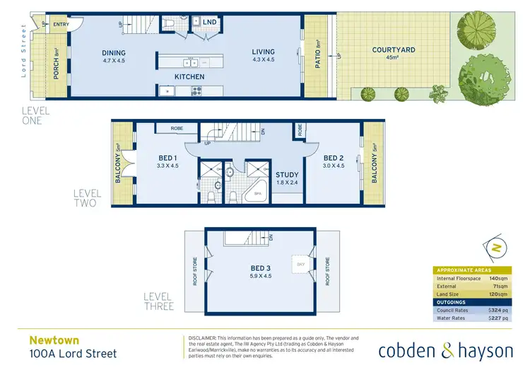 Floorplan of Homely terrace listing, 100a Lord Street, Newtown NSW 2042