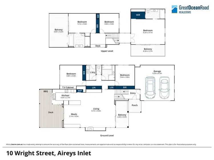 Floorplan of Homely house listing, 10 Wright Street, Aireys Inlet VIC 3231
