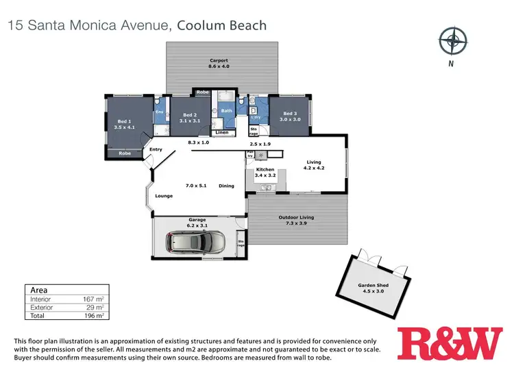 Floorplan of Homely house listing, 15 Santa Monica Avenue, Coolum Beach QLD 4573