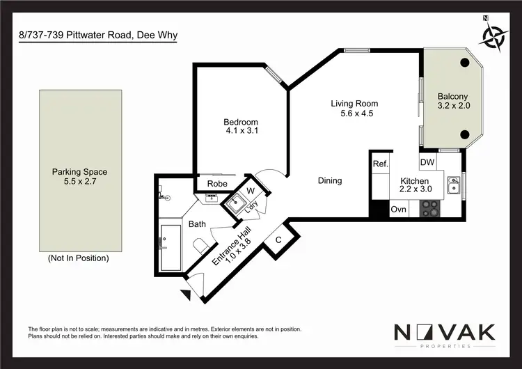 Floorplan of Homely apartment listing, 8/737-739 Pittwater Road, Dee Why NSW 2099