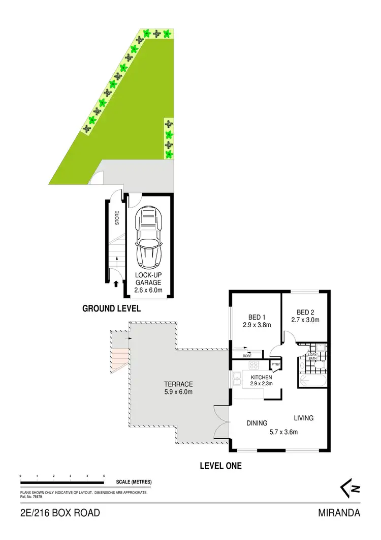 Floorplan of Homely apartment listing, 2E/216 Box Road, Miranda NSW 2228