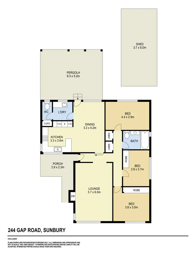Floorplan of Homely house listing, 244 Gap Road, Sunbury VIC 3429