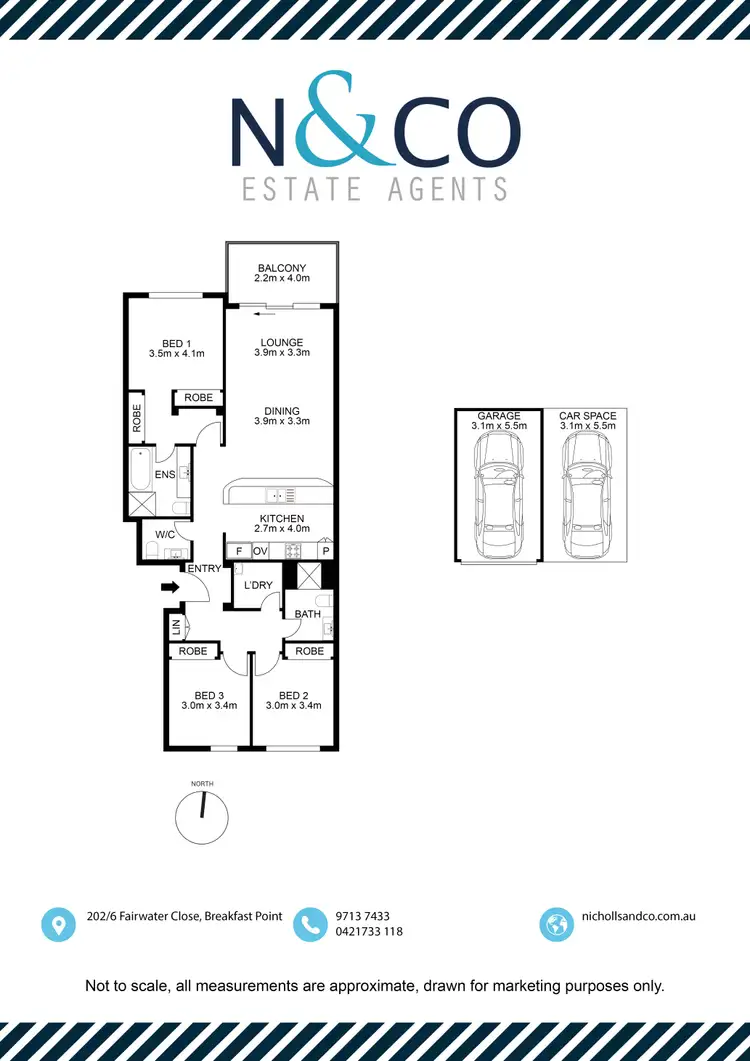 Floorplan of Homely apartment listing, 202/6 Fairwater Close, Breakfast Point NSW 2137