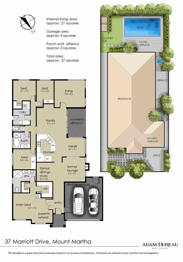 Floorplan of Homely house listing, 37 Marriott Drive, Mount Martha VIC 3934