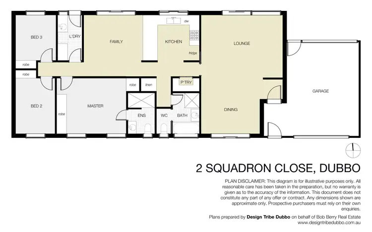 Floorplan of Homely house listing, 2 Squadron Close, Dubbo NSW 2830