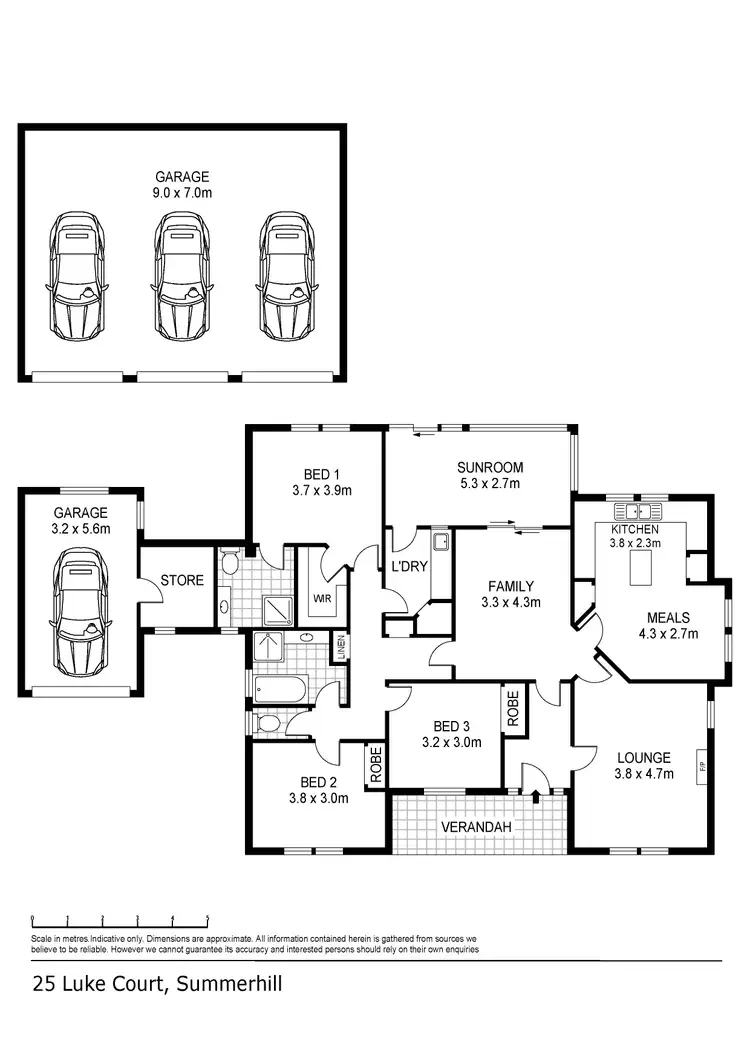 Floorplan of Homely house listing, 25 Luke Court, Summerhill TAS 7250