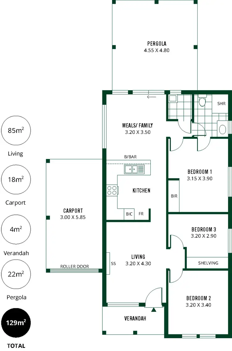 Floorplan of Homely house listing, 2/80 Grevillea Way, Woodside SA 5244