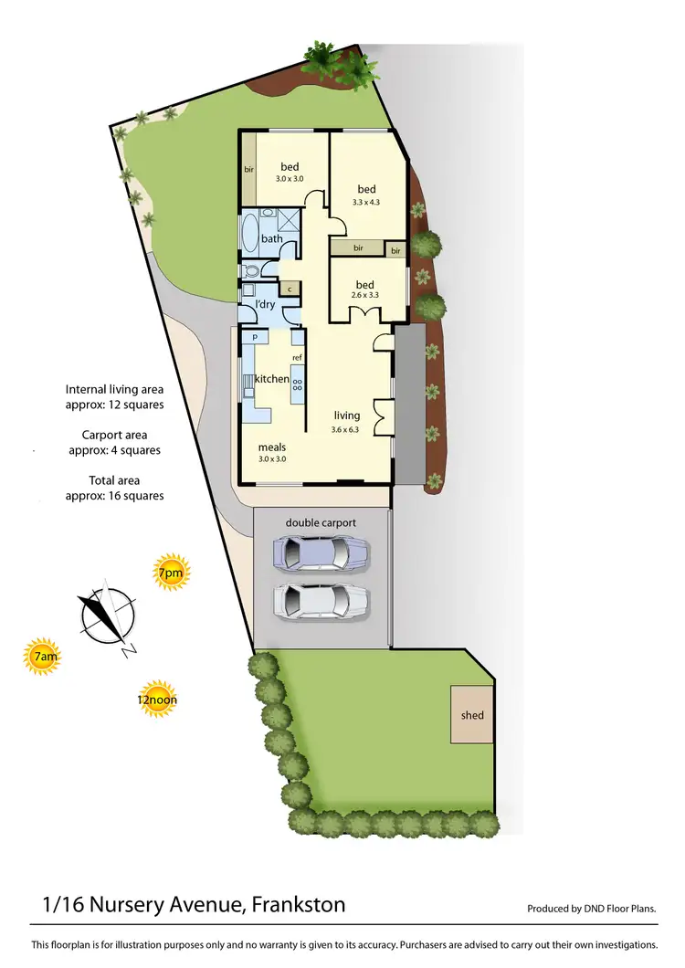 Floorplan of Homely unit listing, 1/16 Nursery Avenue, Frankston VIC 3199