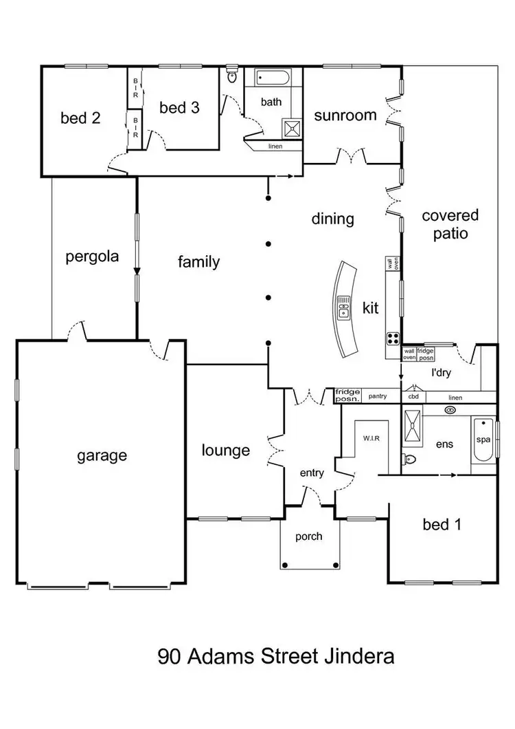 Floorplan of Homely house listing, 90 Adams Street, Jindera NSW 2642