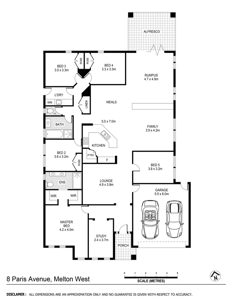 Floorplan of Homely house listing, 8 Parris Avenue, Harkness VIC 3337