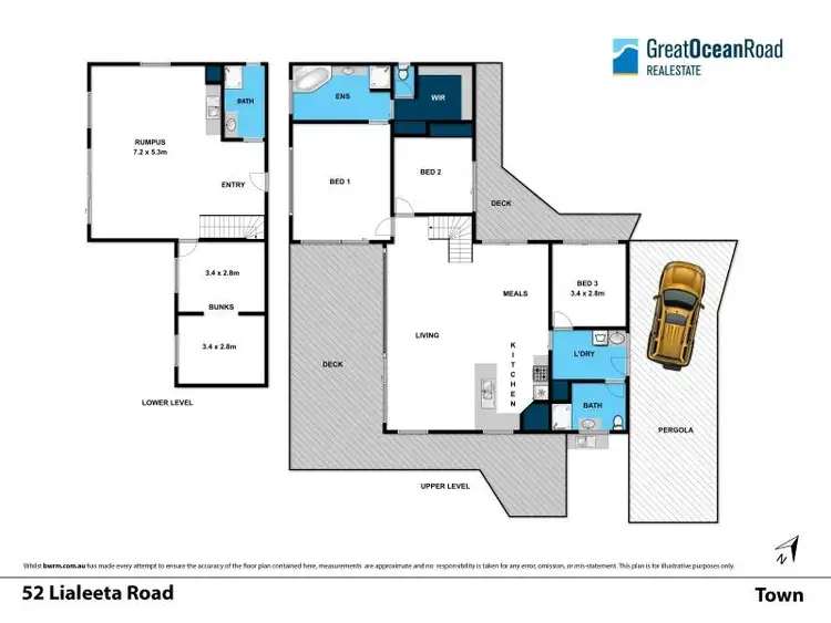 Floorplan of Homely house listing, 52 Lialeeta Road, Fairhaven VIC 3231