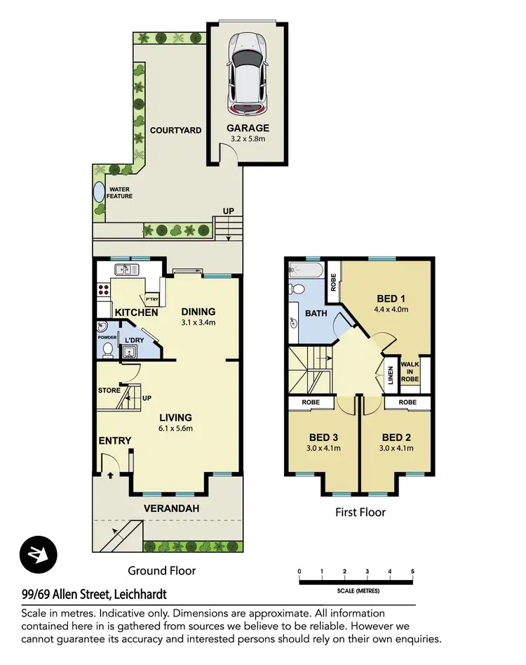 Floorplan of Homely townhouse listing, 99/69 Allen Street, Leichhardt NSW 2040