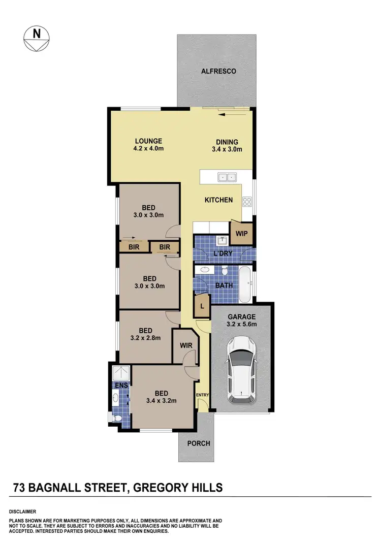 Floorplan of Homely house listing, 73 Bagnall Street, Gregory Hills NSW 2557