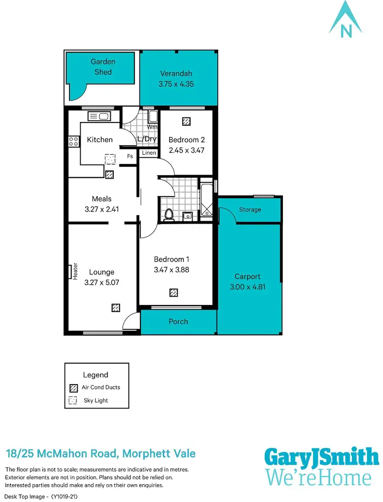 Floorplan of Homely unit listing, 18/25 McMahon Road, Morphett Vale SA 5162