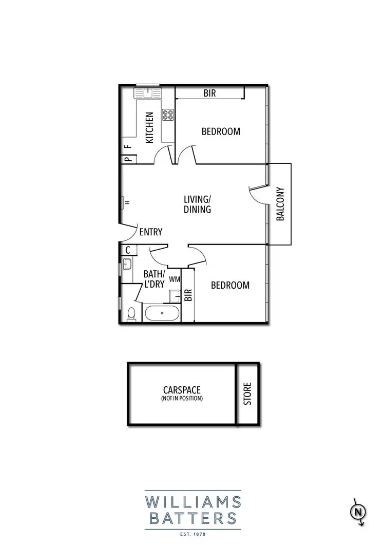 Floorplan of Homely apartment listing, 2/176 Walsh Street, South Yarra VIC 3141