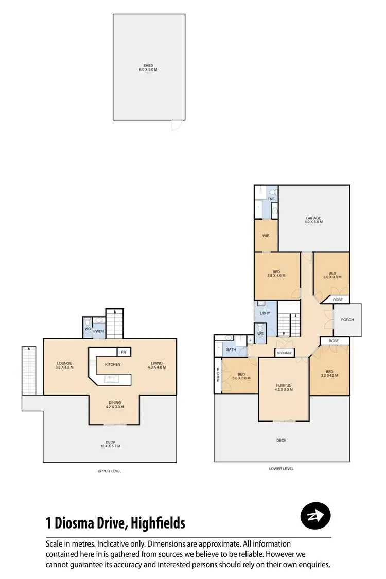 Floorplan of Homely house listing, 1 Diosma Drive, Highfields QLD 4352