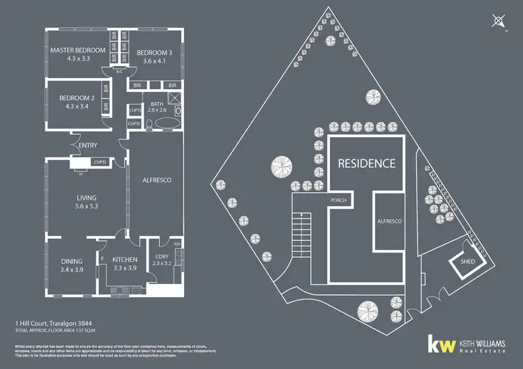 Floorplan of Homely house listing, 1 Hill Court, Traralgon VIC 3844