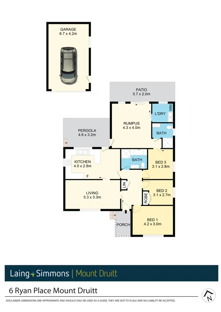 Floorplan of Homely house listing, 6 Ryan Place, Mount Druitt NSW 2770