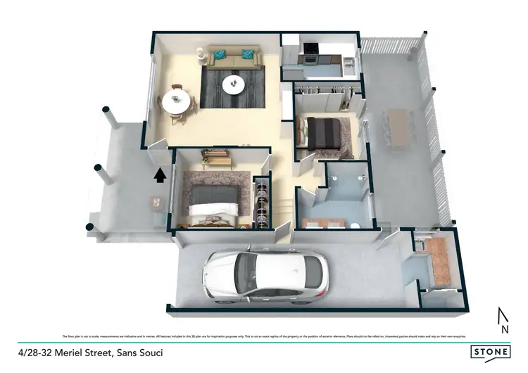 Floorplan of Homely villa listing, 4/28-32 Meriel Street, Sans Souci NSW 2219