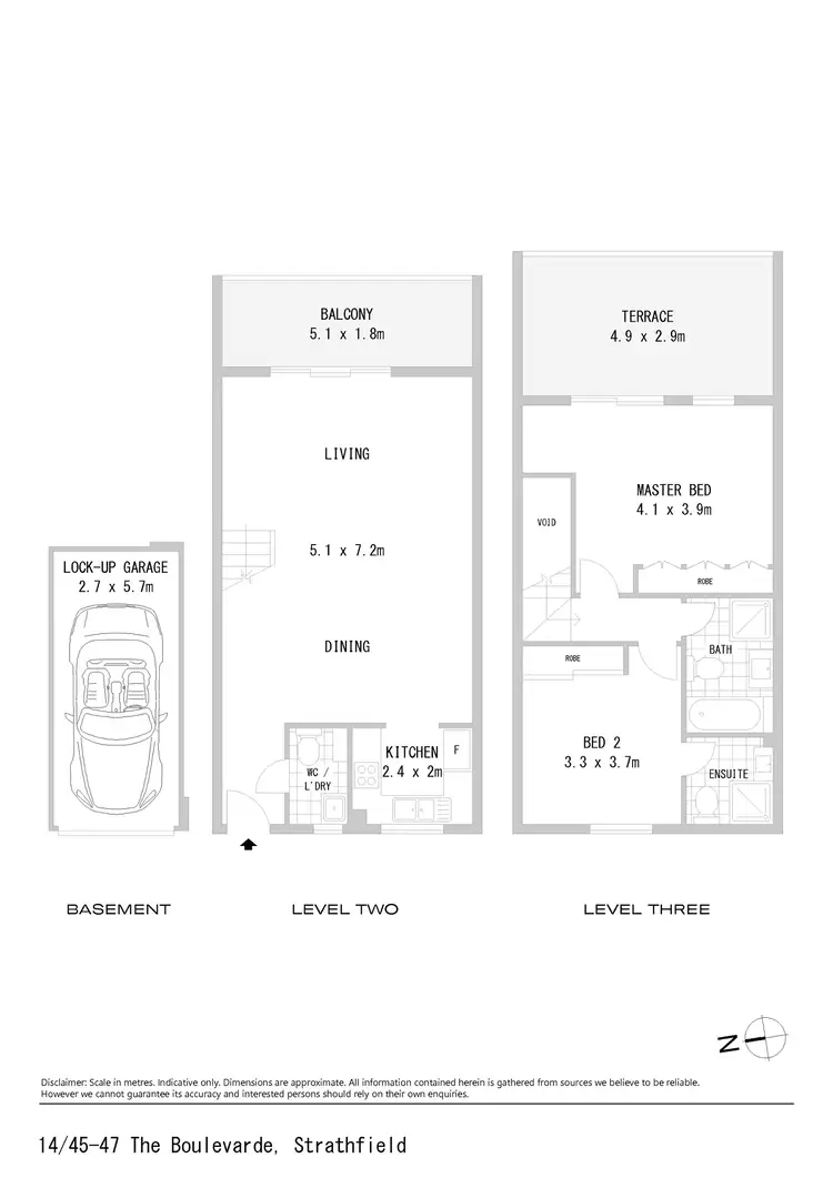 Floorplan of Homely apartment listing, 14/45-47 The Boulevarde, Strathfield NSW 2135