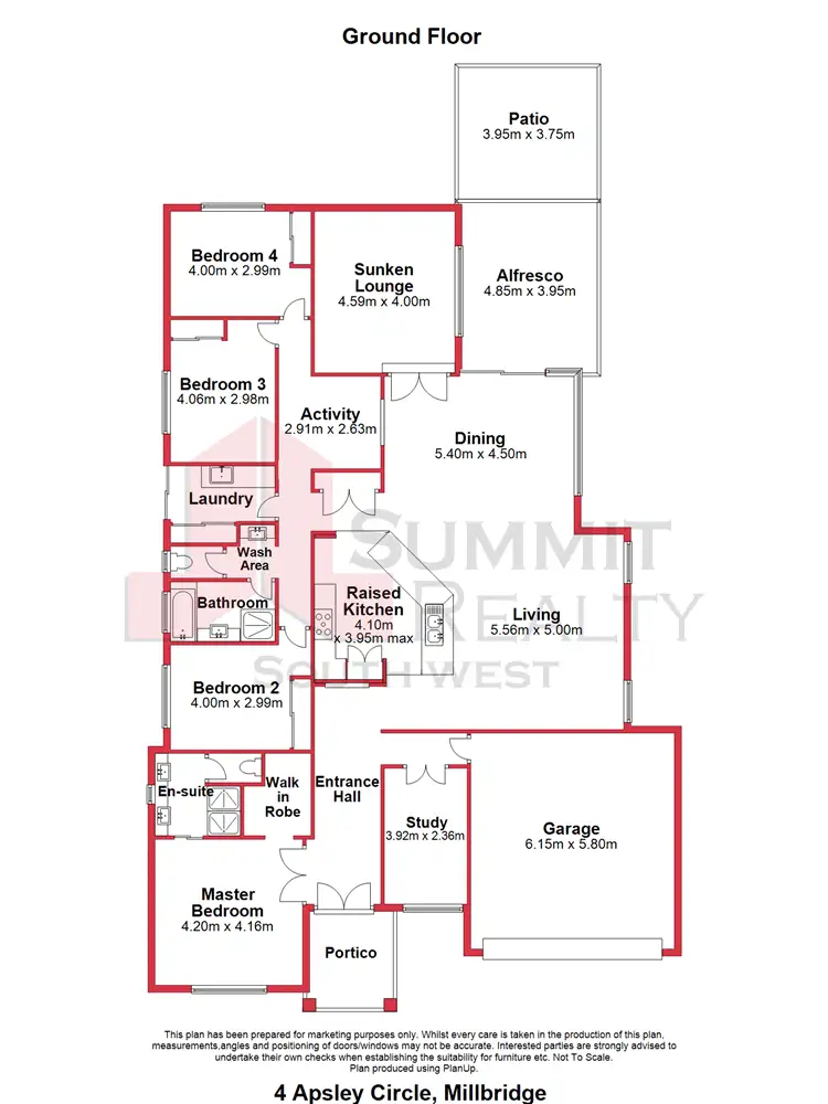 Floorplan of Homely house listing, 4 Apsley Circle, Millbridge WA 6232