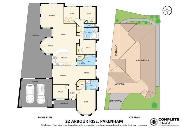 Floorplan of Homely house listing, 22 Arbour Rise, Pakenham VIC 3810