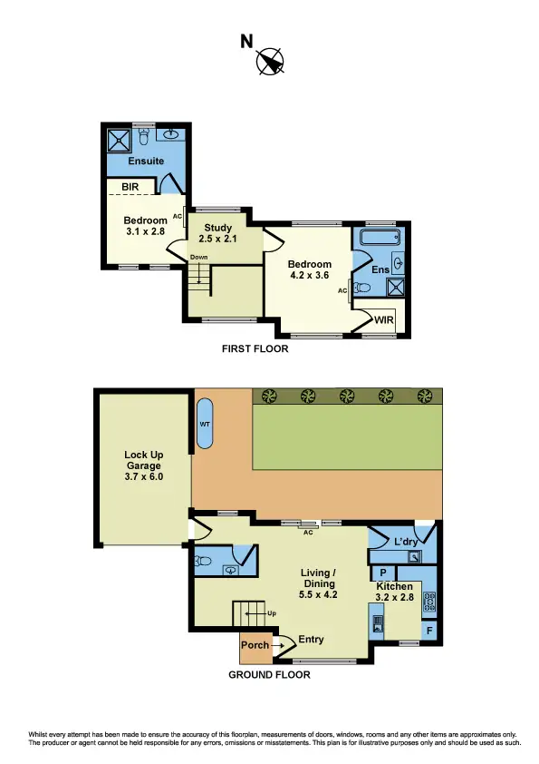 Floorplan of Homely townhouse listing, 2/55 Derrimut Street, Albion VIC 3020