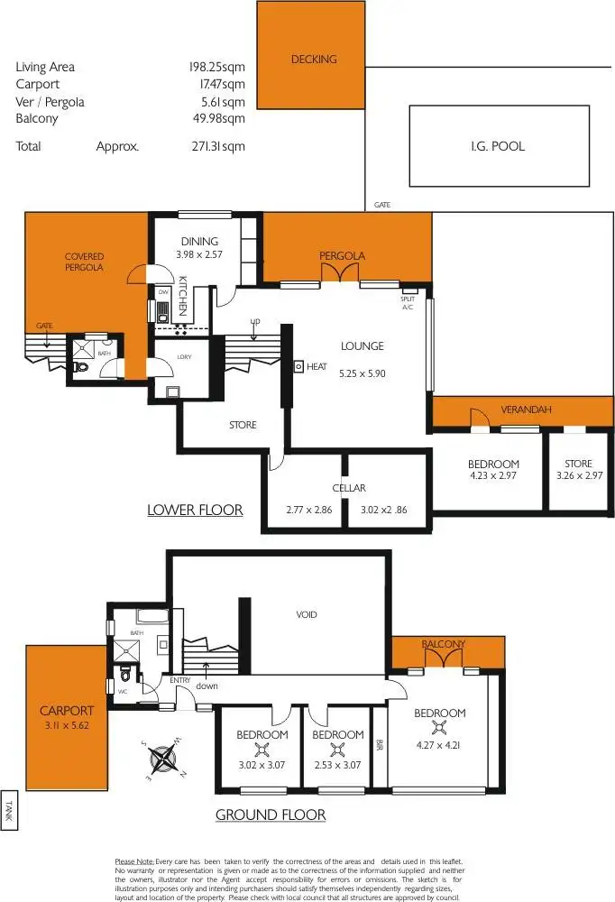 Floorplan of Homely house listing, 23 Mountain Road, Eden Hills SA 5050