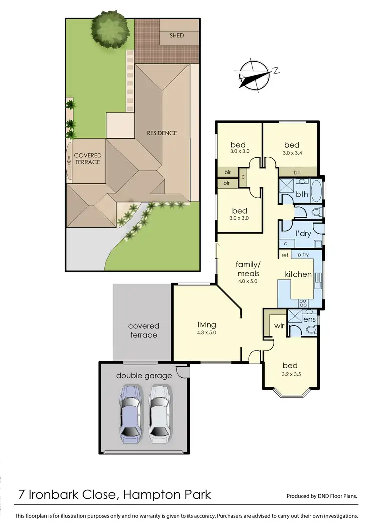 Floorplan of Homely house listing, 7 Ironbark Close, Hampton Park VIC 3976