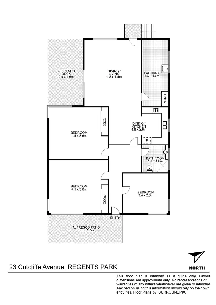 Floorplan of Homely house listing, 23 Cutcliffe Street, Regents Park NSW 2143