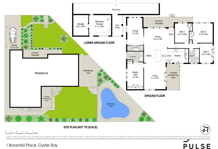 Floorplan of Homely house listing, 1 Borambil Place, Oyster Bay NSW 2225