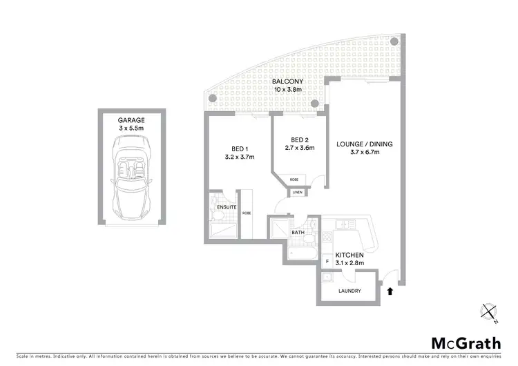 Floorplan of Homely apartment listing, 16/1 Allison Road, Cronulla NSW 2230