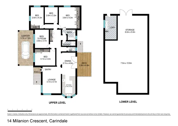 Floorplan of Homely house listing, 14 Milanion Crescent, Carindale QLD 4152