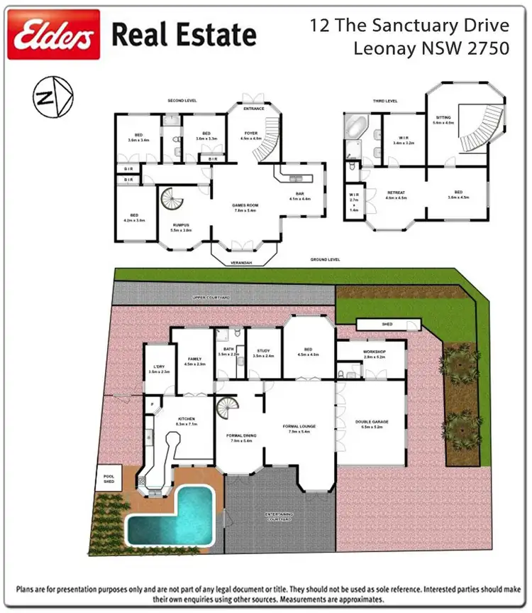 Floorplan of Homely house listing, 12 The Sanctuary Drive, Leonay NSW 2750