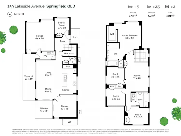 Floorplan of Homely house listing, 259 Lakeside Avenue, Springfield Lakes QLD 4300