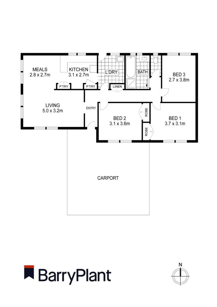 Floorplan of Homely house listing, 118 Learmonth Road, Wendouree VIC 3355