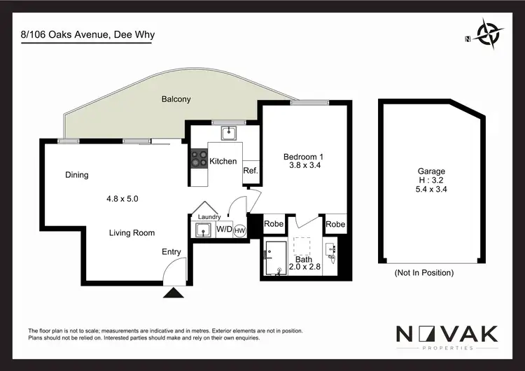 Floorplan of Homely apartment listing, 8/106 Oaks Avenue, Dee Why NSW 2099